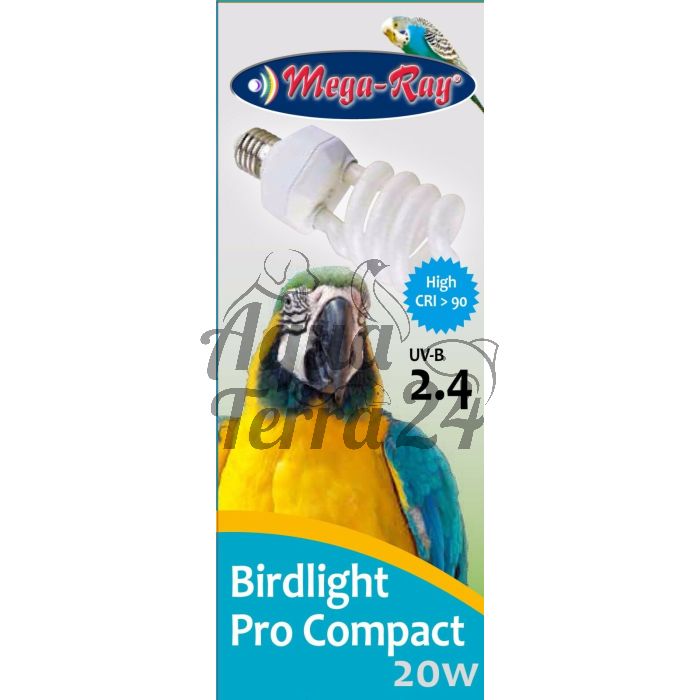 für €19,90 / MegaRay Bird Lamp Compact 20W, Vogellampe Kompakt, UV vergl.bar mit Arcadia