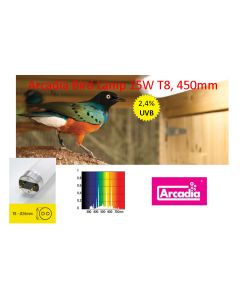 für €14,71 / Arcadia Bird Lamp T8 15W, Vogellampe, Leuchtstoffröhre für Vögel mit UV 2,4%